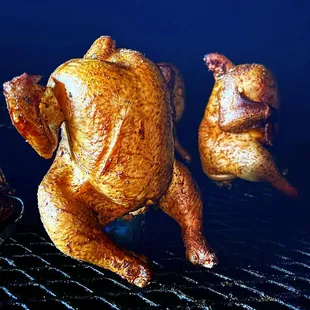 Smoked whole chicken