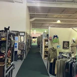 The first of many rows of treasures.