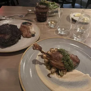 Duck Confit &amp; Steak
