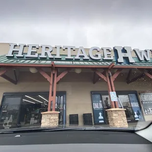 the front of the store