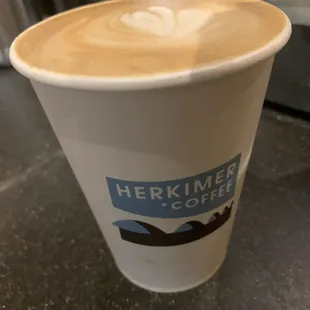 Herkimer Coffee Caffe Latte with Almond Milk 12 oz