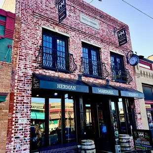 the front of the building