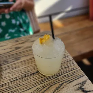 Oaxacan Coast- Ron Liberto Rum, Mezcal,  Lime, Pineapple and Banana