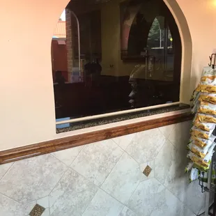 a view of the dining area