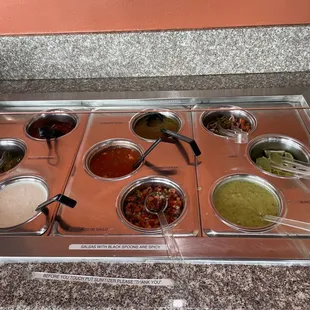 Free salsa bar