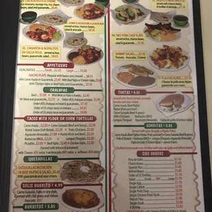 ramen and noodles, menu