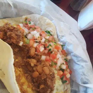 Gordo breakfast taco