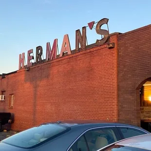 I LOVE this old sign on the side of the building