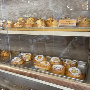 Pastries on display. (It was 3 for $10 when I came. $5 for 1 normally.)