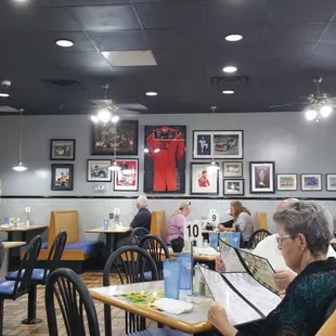 people sitting at tables