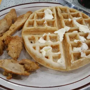 Chicken &amp; Waffles, $9.99.
