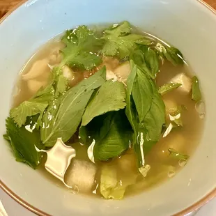 Tamarind soup with crab