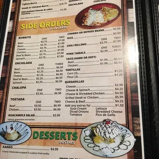 ramen and noodles, menu