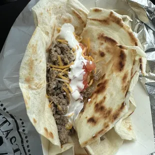 a tasty looking burrito