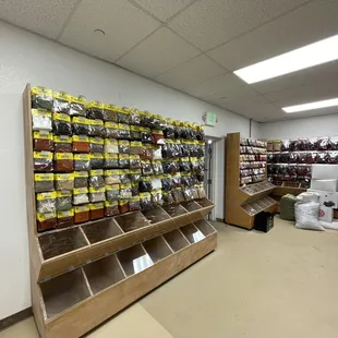 a wide selection of spices