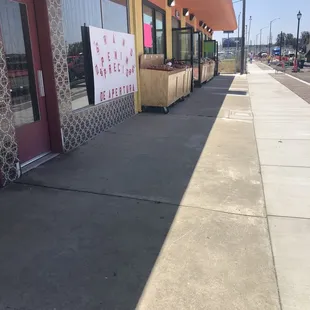 Sidewalk in front