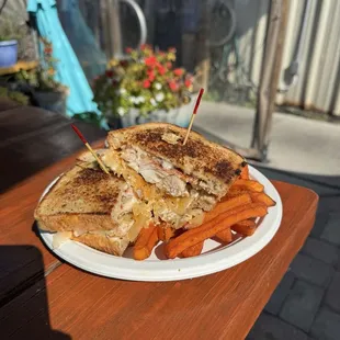 Snapper Reuben sandwich special. Delicious