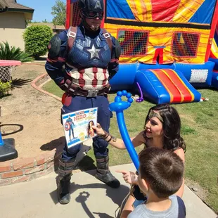 Received his super hero certificate