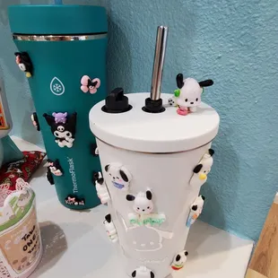 Sanrio decorated cups