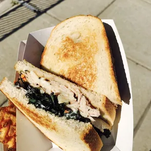 I can't remember the name of the sandwich but it was solid.