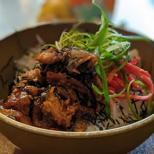 a close up of a bowl of ramen