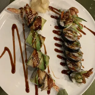 Super Dragon Roll / Soft Shell Crab Roll