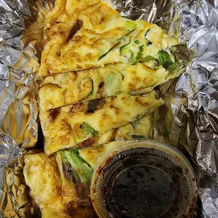 Scallion (green onion) pancake