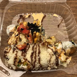 Baked Lobster Roll and New Crunch Roll