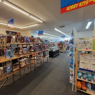 Lots of RPG, crafts, models, puzzles..not comics anymore