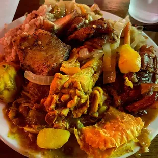 a plate of food