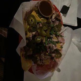 Heroes Heaping Nachos Heroes Heaping Nachos with chicken