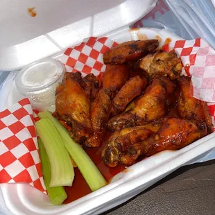 Honey - Hot wings.