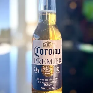 a bottle of corona premier