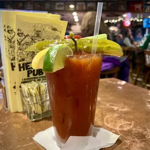 Good Bloody Mary.  Ask for it spicy with extra horseradish.  (I forgot on this one)