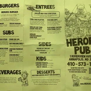 Menu - Page 1