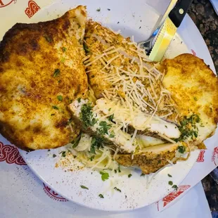 Blackened chicken Alfredo