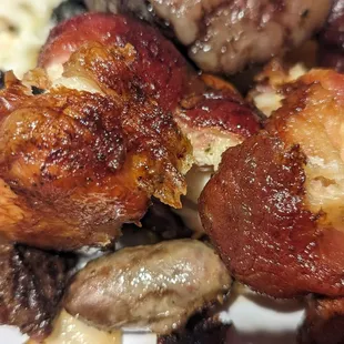 Bacon wrapped chicken