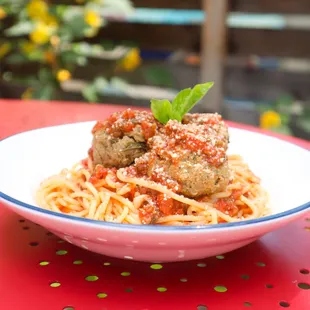 Some times it's the classics like our Spaghetti and Meatballs that just hit right.  Our all beef GF meatballs are the star.