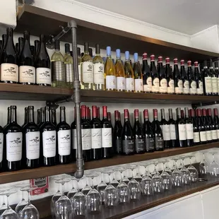 Wines for sale at Heroic Italian in Berkeley.