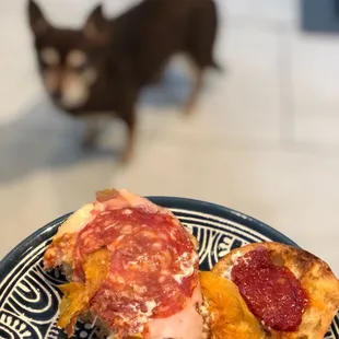 OMG Sandwich. Paused long enough to get a look at them peppers; looks like I wasn&apos;t the only one enjoying every last crumb....