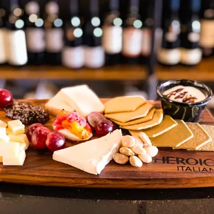 Our New 5 Cheese Antipasto Board for 2. Fontal, Taleggio, Bufula Mozzarella, Pecorino and Burrata.