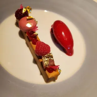 Chocolate raspberry dessert