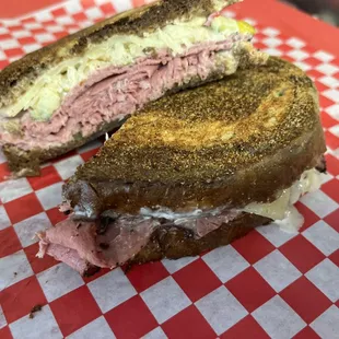 Fresh Made Boar's Head Reuben Sandwich.