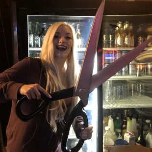 Brittney hanging out on Halloween!