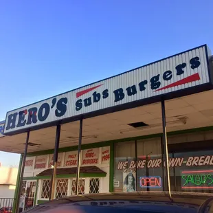 the front of the store