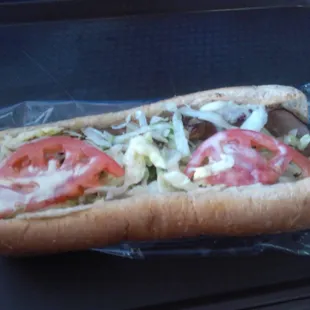 Philly hot steak sub