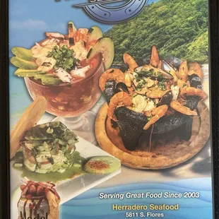 Menu cover