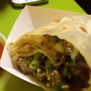 carne asada burrito