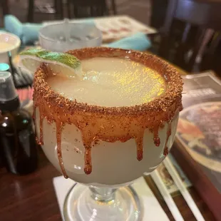 House margarita with tajin