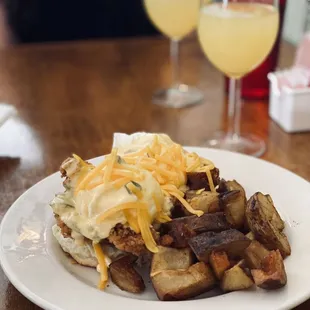 Chicken Eggs Benedict